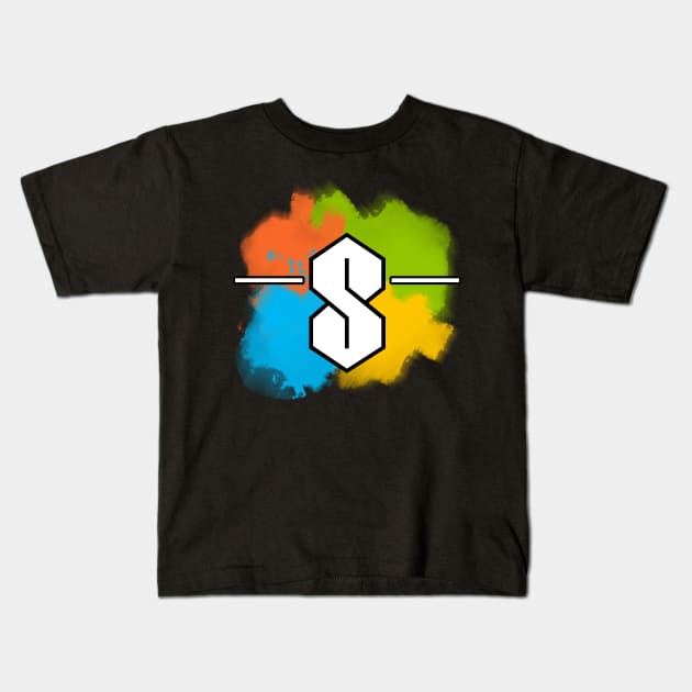 The "S" - Windows Color Splash Kids T-Shirt by Brony Designs